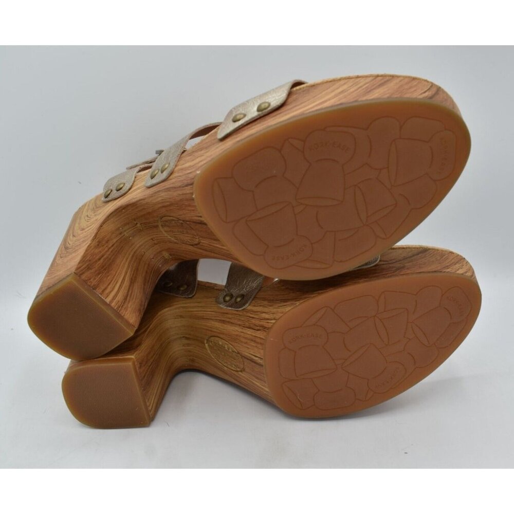 Kork Ease Womens Size 11 Della Sling Back Light‎ Metallic Gold Platform Sandals - Picture 5 of 9